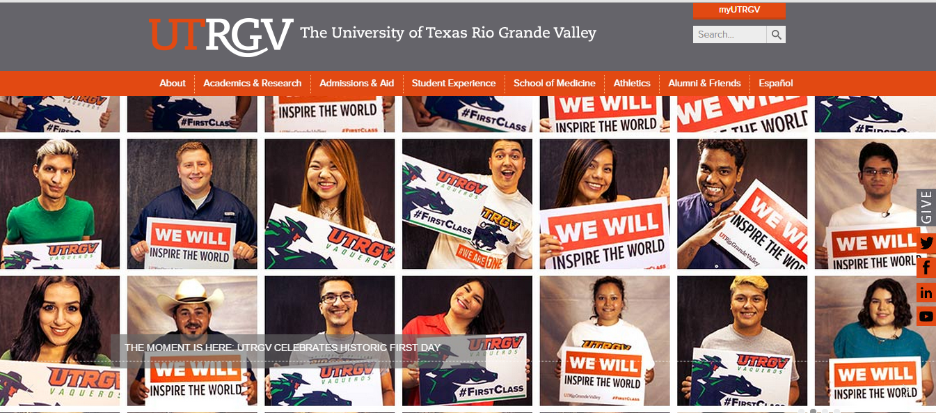 VAMOS Scholars Proudly Represent the First Class of UTRGV!!! Vamos